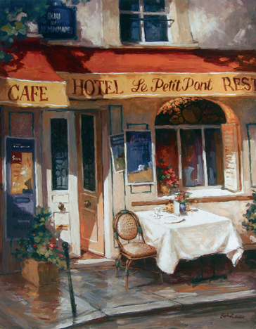 George Botich - Along the Quai, Paris