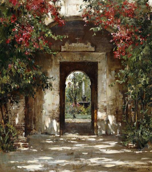 Cyrus Afsary - Flowered Doorway - vertical