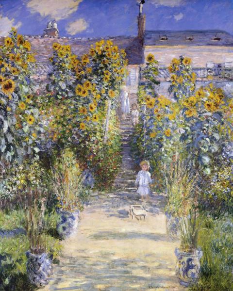 Claude Monet - The Artists' Garden at Vetheuil 1881