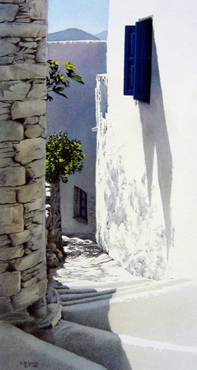 Evelyne  Brigeois - Blue Mountains, Blue Shutters