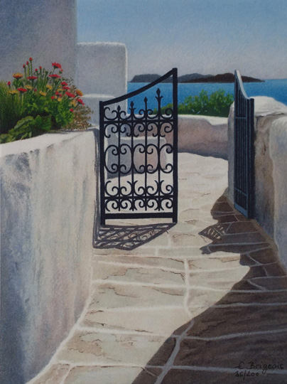 Evelyne  Brigeois - Santorini Gate