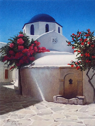 Evelyne  Brigeois - Church in Parikia