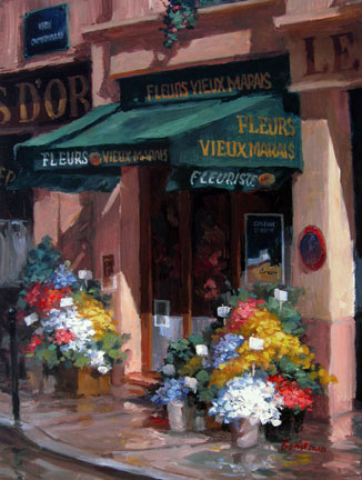 George Botich - Fleurs Au Soleil, Paris