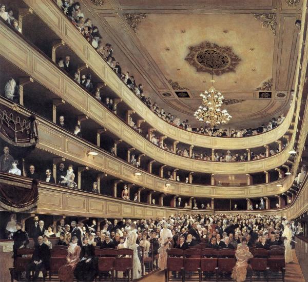 Gustav Klimt - Auditorium of the Old Burgtheater
