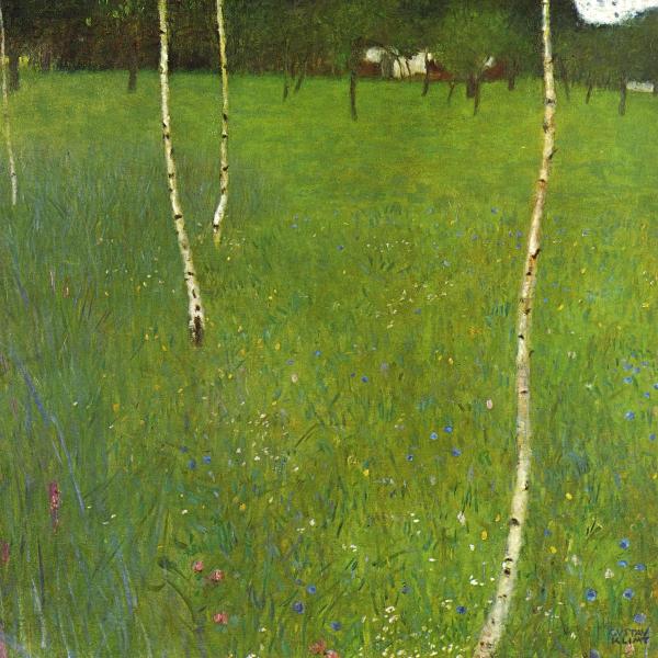 Gustav Klimt - Farm House with Birch Trees