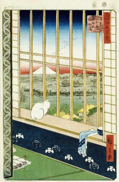  Hiroshige - Asakusa Rice Fields During the Festival of the Cock