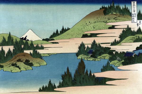  Hokusai - Lake of Hakone in Sagami Province, 1830