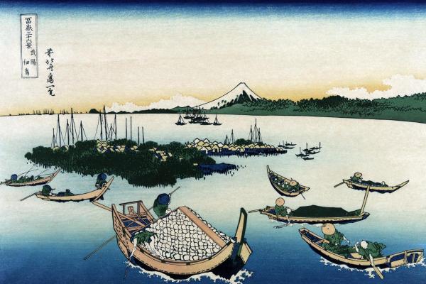 Hokusai - Tsukada Island in Musashi Province, 1830