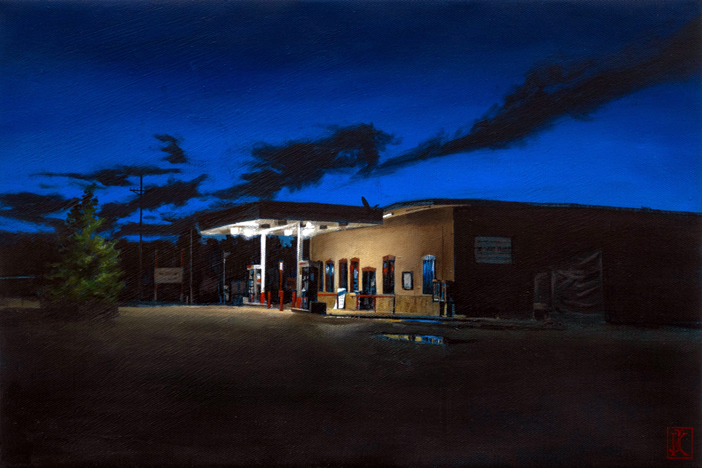 Jonathan Keeton - Gas Station Before Dawn-Pecos,NM