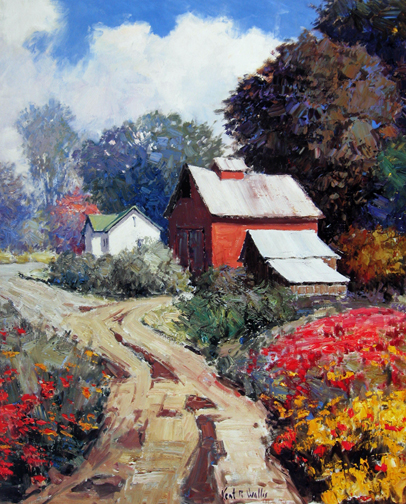 Kent Wallis - Lane to Red Barn