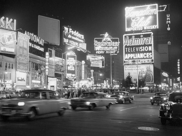  Nostalgia - Times Square Night Scene - 1959