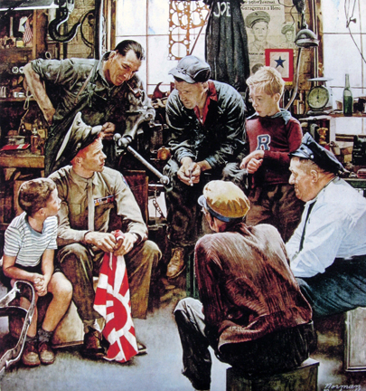 Norman  Rockwell - Homecoming Marine