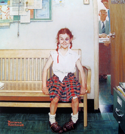 Norman  Rockwell - The Shiner