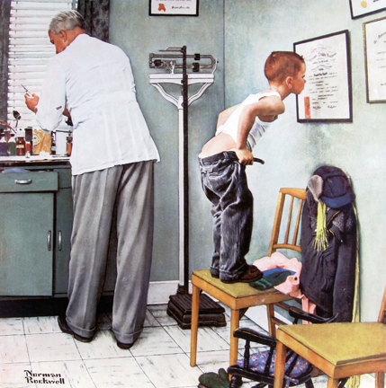 Norman  Rockwell - Before the Shot