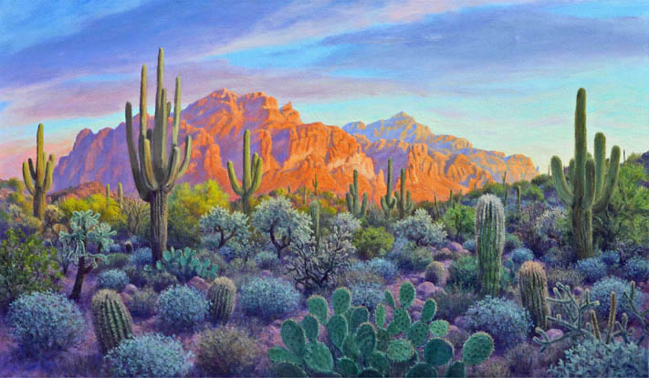Stephen Morath - Sunset on the Superstitions