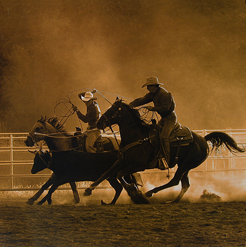 Robert  Dawson - Roping On The Ranch II