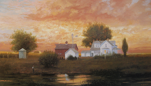 Raymond Knaub - Farm Pond Reflections