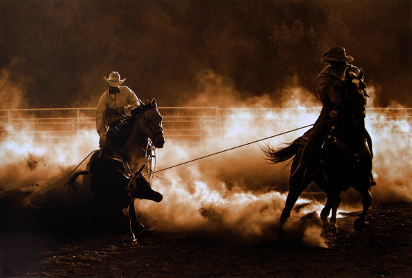 Robert  Dawson - Roping On The Ranch I