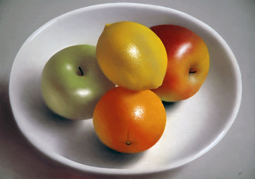 Robert Peterson - Orange, Lemon & Apples In A Bowl