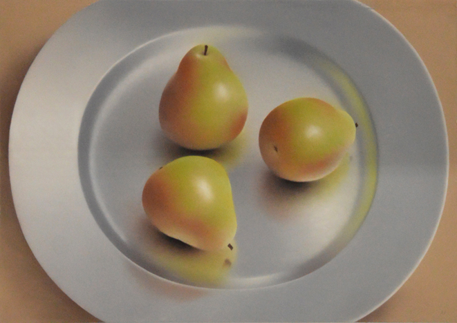 Robert Peterson - Three Pears on Silver Platter