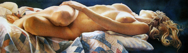 Steve Hanks  - Reclining Nude