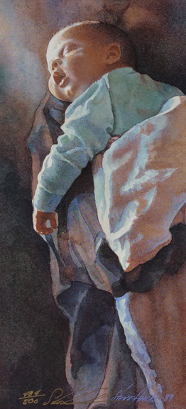 Steve Hanks  - Sleeping Newborn