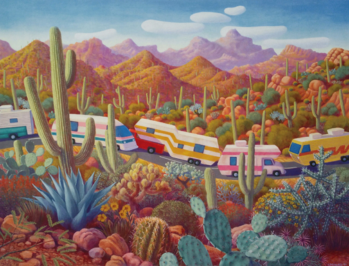 Stephen Morath - More Snowbirds In Cactusland - Digital Prints